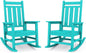 KINGYES Oversized Outdoor Rocking Chair Set of 2, All-Weather Patio Rocking by KINGYES