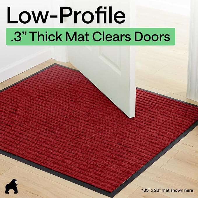 GORILLA GRIP Waterproof Traffic Guard Door Mat, Indoor and Outdoor Heavy Duty - Image 9