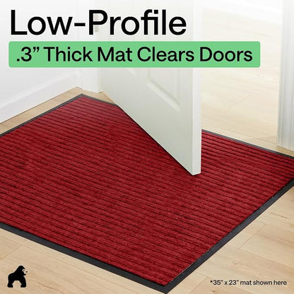 GORILLA GRIP Waterproof Traffic Guard Door Mat, 2 Pack, Indoor Outdoor Durable - Image 9