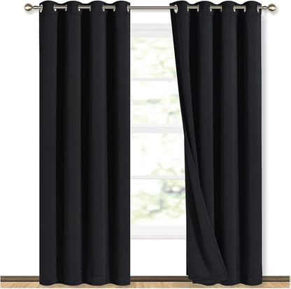 NICETOWN High-End Thermal Curtains, Full Blackout Curtains 84 inches Long by NICETOWN
