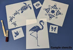 Scandinavian Flower 3 Stencil - Nordic Minimalist Floral Design for Hygge Décor, DIY Crafts, Wall Art, and Modern Home Styling from The Artful Stencil