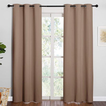 NICETOWN Window Treatment Thermal Insulated Solid Grommet Blackout by NICETOWN