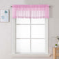 Chyhomenyc Pink Sheer Valances for Windows by Chyhomenyc