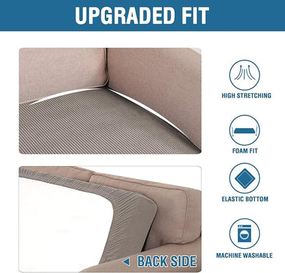 H.VERSAILTEX Super Stretch Individual Seat Cushion Covers Sofa Covers Couch - Image 6