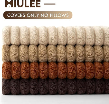 MIULEE Fall Decorative Throw Pillow Covers Chocolate Brown Rust 20x20 | Set of 4 - Image 6