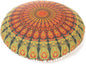 Mandala Floor Pillow Cover Meditation Cushion Seating Throw Hippie Round by EyesofIndia