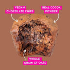 GoNanas Fudge Brownie Oat Flour Banana Bread Mix, Suitable for Plant Based Vegan Diets, Gluten Free Dairy Free Snacks, Healthy Snacks For Adults, Muffin Mix, Nut Free, Cupcakes Dessert, NON-GMO, 1pk