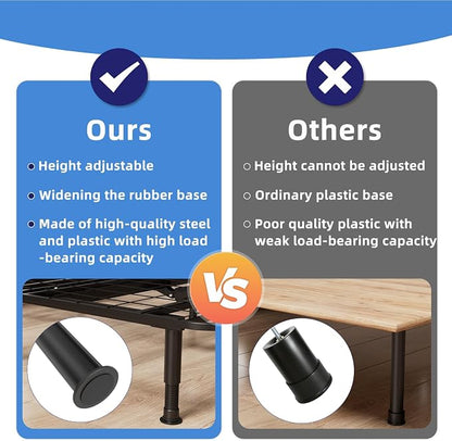 Adjustable 8-12 inch Bed Legs Metal Replacement Heavy Duty Leg M8 M10 Thread - Image 5