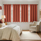 MIULEE Burnt Orange Blackout Curtains 4 Panels Set 72 Inch Length Bedroom | by MIULEE