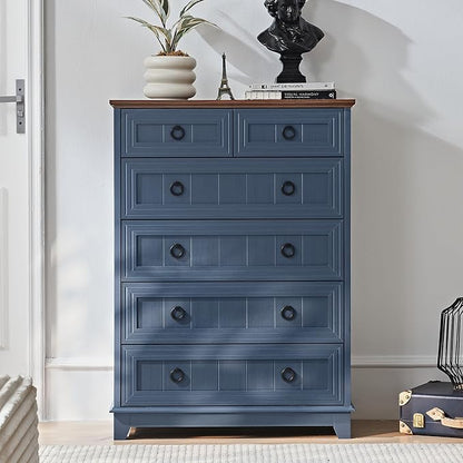 Joaxswe Farmhouse 6 Drawer Dresser - Image 3
