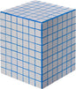 JONATHAN Y Callista White/Blue Modern Ceramic Tiled Cube Side Table, 18-Inch by JONATHANY