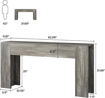 UNIQUITE 63-Inch Long Console Table - Image 2