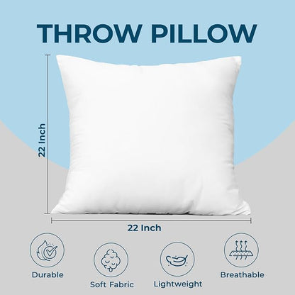 Utopia Bedding Throw Pillows, Decorative 22x22 Pillow Inserts - Image 4