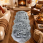 EasyJoy Faux Sheepskin Rug, 2 x 6 ft, Frosted Bottom Gray | Fluffy Faux Fur by EasyJoy