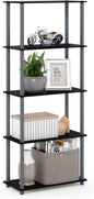 Furinno TURN-N-TUBE Storage Shelves, 5-Tier Book Shelf, Corner Shelf, Toolless by Furinno-FitsYourSpaceFitsYourBudget