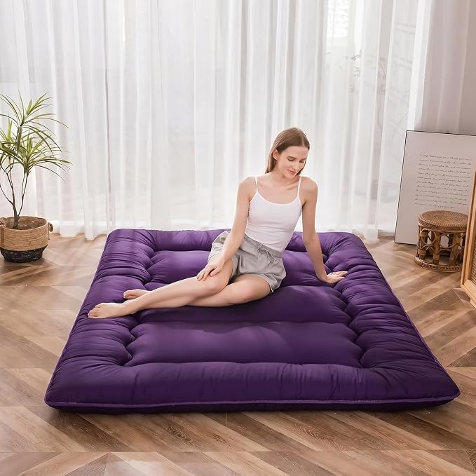 MAXYOYO Japanese Floor Mattress Futon Mattress, Thicken Sleeping Pad Foldable by MAXYOYO