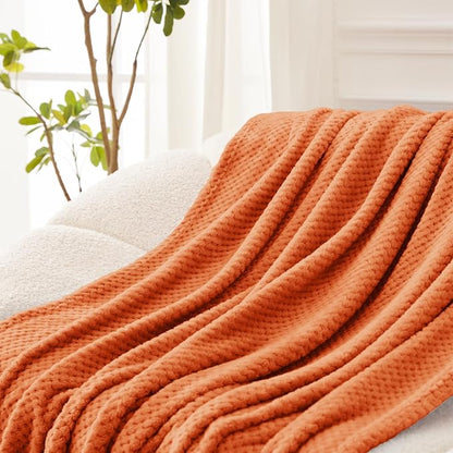 Exclusivo Mezcla Large Waffle Fleece Throw Blanket - Image 3