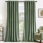 MIULEE Sage Green Velvet Curtains 52x90 inches Luxury Blackout Curtains | by MIULEE