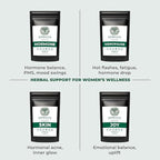 Elephantal Wellness Premium Hormone Herbal Tea | PCOS, Hormonal Balance & Mood Support with Chaste Berry, Shatavari, Dong Quai & Black Cohosh | Handmade, Non-GMO, Caffeine-Free Loose Leaf Blend – 4oz Loose Leaf, 40 Servings