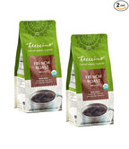 Teeccino Chicory Coffee Alternative – Organic French Roast – Herbal Coffee | Ground Coffee Substitute | Prebiotic | Caffeine Free | Acid Free, 11 Ounce (Pack of 2)