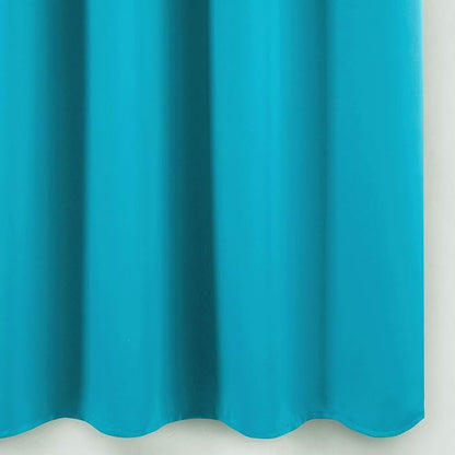 Teal/Turquoise Kids Blackout Bedroom Curtains/52 x 63 Inch/Set of 2 Panels - Image 8