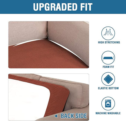 H.VERSAILTEX Super Stretch Individual Seat Cushion Covers Sofa Covers Couch - Image 6