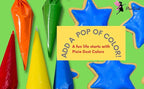 All-Natural Food Coloring Powder set. Colors: Red, Yellow, Blue, Green. Dye-Free/Plant-Based/Non-Carmine/Non annatto/FLAVORLESS by PIXIE DUST (Medium .17 oz Each Color .68 oz/20 gr Total)