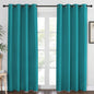 NICETOWN Peacock Teal Blackout Curtains 84inch Length by NICETOWN