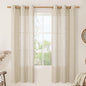 Semi Sheer Linen Curtains 72 inches Long by LAMIT