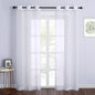 NICETOWN White Sheer Curtains for Bedroom Windows 84" Length by NICETOWN