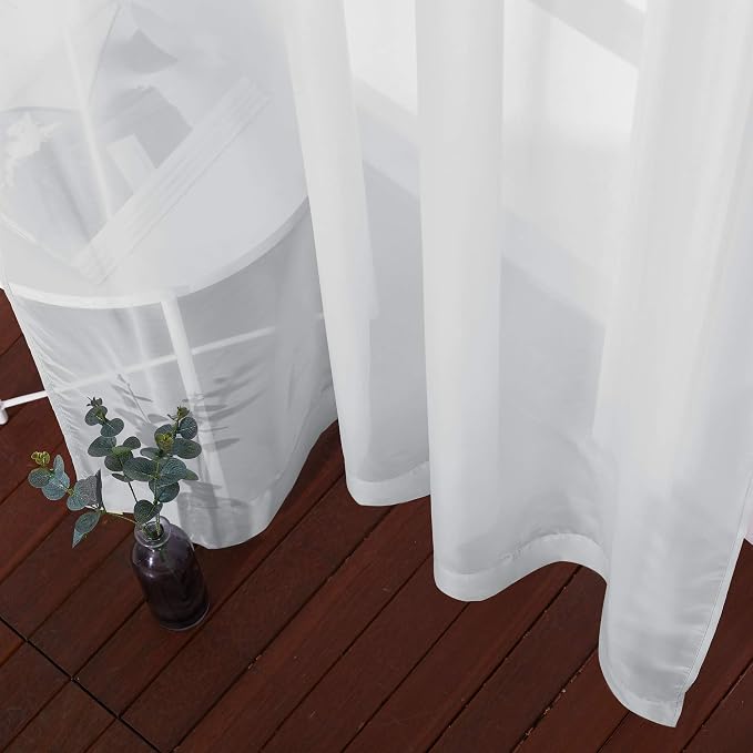 NICETOWN Sheer Curtains and Drapes 63 inches Long - Image 5