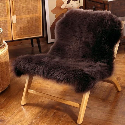 IRIWOOL Premium Genuine Fur Sheepskin Rug Real Australia Sheepskin Natural - Image 3