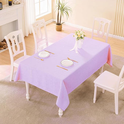 BALCONY & FALCON Rectangle Tablecloth Washable Wrinkle Resistant and Water - Image 5