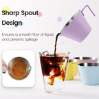 MHW-3BOMBER Espresso Measuring Cup with 3 oz Sauce Cup Espresso Shot Cup Stainless Steel Pouring Cup for Tomato Sauce|Steak Sauce|Desserts|Beverages| (Blue) G5738-OS