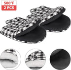 1 Pair Short Oven Mitts, Heat Resistant Silicone Kitchen Mini Oven Mitts for 500 Degrees, Non-Slip Grip Surfaces and Hanging Loop Gloves, Baking Grilling Barbecue Microwave Machine Washable