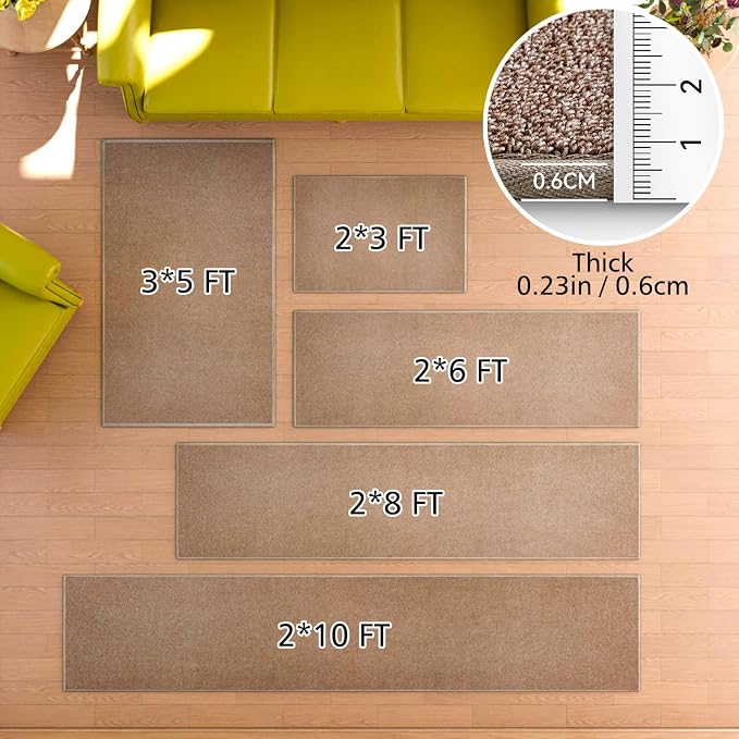 AREDO Door mat with Non Slip Rubber Backing, Washable Soft Floor Carpet - Image 2