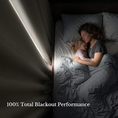 NICETOWN 100% Blackout Curtain Panels 84 inch Long - Image 4