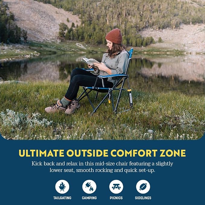 GCI Outdoor Kickback Rocker Outdoor Rocking Chair - Image 4
