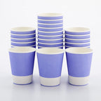 Restaurantware-12 Ounce Disposable Coffee Cups, 500 Ripple Wall Hot Cups For Coffee - Lids Sold Separately, Rolled Rim, Light Purple Paper Insulated Coffee Cups, For Hot Coffee, Tea, And More