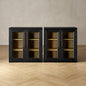 mopio Blake Storage Cabinet, Small Modular Accent Display Sideboard Buffet by MopioInc