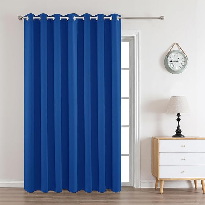 Joydeco Blackout Curtains 95 Inches Long 1 Panel, Thermal Insulated Long by JOYDECO