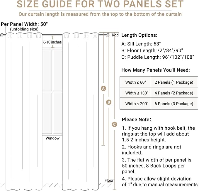 Faux Linen Total Blackout Curtains - Image 7