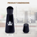 Espresso Accessories Kit – WDT Distribution Tool & 58mm Espresso Dosing Funnel for Baristas – 0.35mm Needle Stirrer with Extra Replaceable Needles, Handle & Storage Pouch