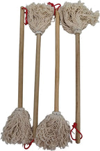 Better Grillin BBQ Bastin Mop Basting Barbecue Brush/Mop Easily Applies Marinades, Sauces, Washes Out, 16in Handle, 4pk