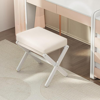 BAMBOOHOMIE Foldable Foot Stool Ottoman, Modern Foot Rest - Image 6