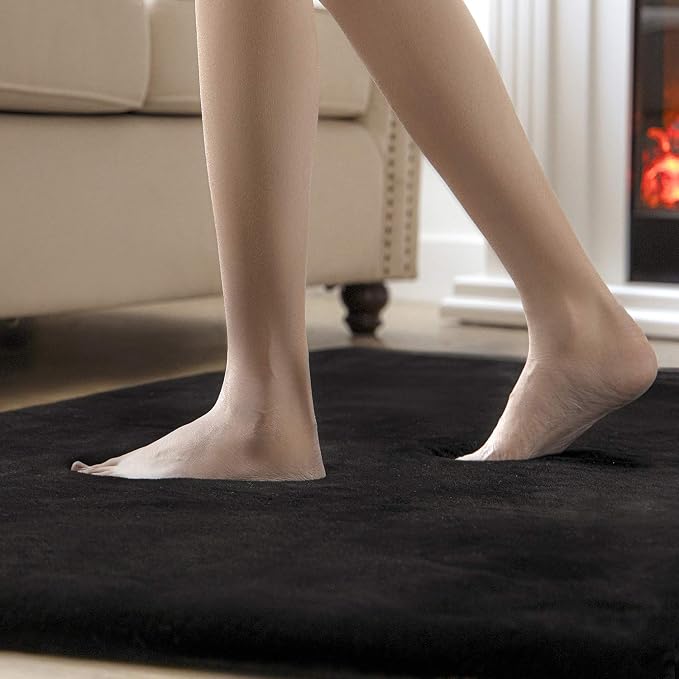 Ashler Faux Fur Rug, Ultra Soft Faux Rabbit Fur, 6 x 9 Feet Rectangle, Machine - Image 6