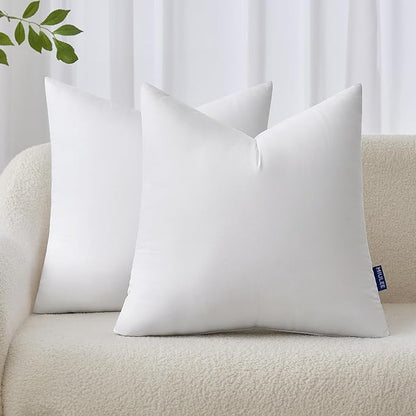 MIULEE 22x22 Pillow Inserts Set of 2, Throw Pillows by MIULEE