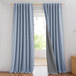 NICETOWN Stone Blue Vintage Linen 100% Blackout Curtains by NICETOWN