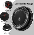180 Pack Disposable Coffee Cup lids, 3.54'' Leak-Proof Disposable Plastic Cup Lids for 10, 12, 16, 20oz Paper Cups, Hot/Cold Drinking Cup Lids, Black