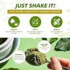 Matcha Moringa Powder – Superfood Blend with Green Tea & Resveratrol, Energy & Focus Support, Immune & Antioxidant Defense, Vegan, Gluten-Free, 8.8oz